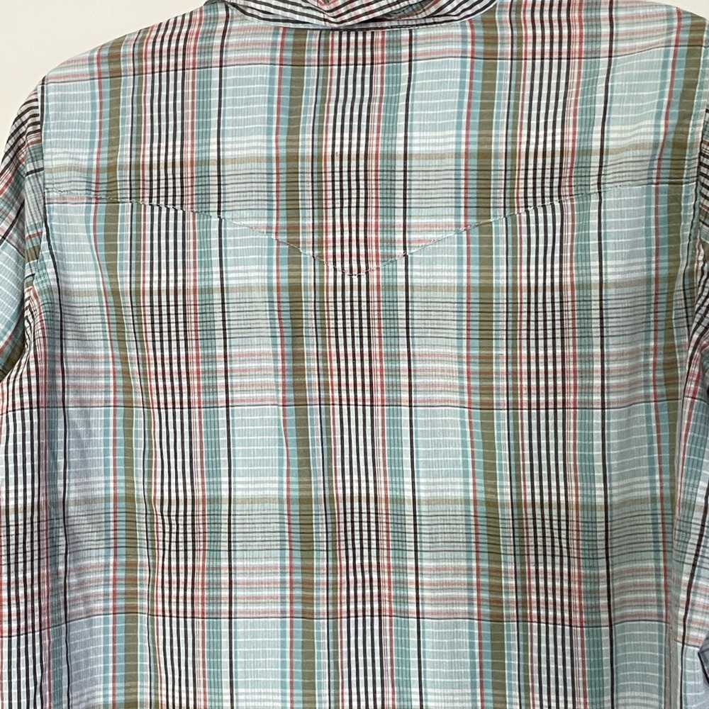 Wrancher Wrangler Pearl Snap Classic Western Button Plaid Shirt Size 2XL Rodeo - Picture 9 of 10